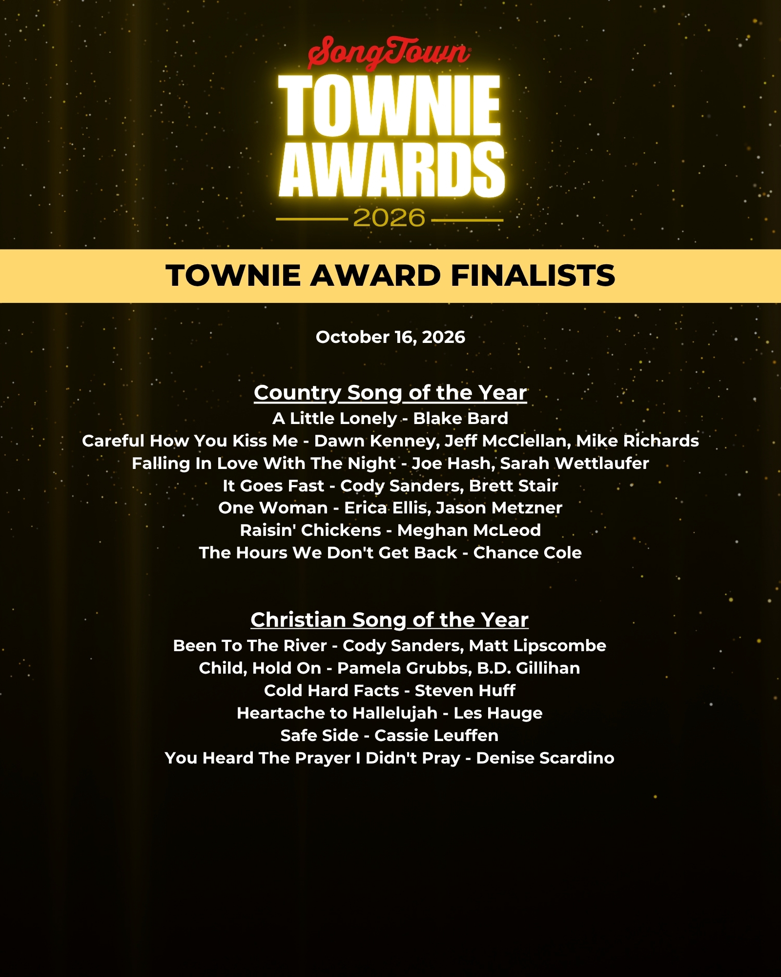 SongTown Townie Award Finlaists 2026 3 Fixed
